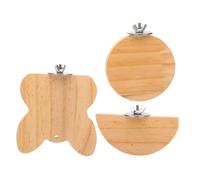 UPKOCH 3pcs Hamster Jump Board Wooden Pet Standing Platforms for Guinea Pigs Parrots Chew Resistant Animal Play Perches