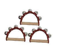 UPKOCH 3pcs Hand Shaking Bells for Festival Tambourine Musical Handbells for Birthday Parties Coordination and Hearing Training Live Band Accompaniment