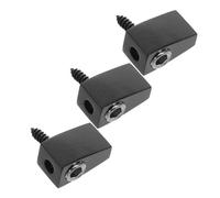 UPKOCH 3pcs Headless Bass Guitar String Locking Nut Brass Electric Guitar Parts with Enhanced Sustain Low Resistance Retainer for Repair and Replacement