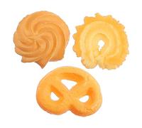 UPKOCH 3pcs Life-Like Simulation Cookie Model Decorative Baking Props for Christmas Photo Decor PVC Material Real Touch Feeling