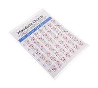 UPKOCH 3pcs Mandolin Chord Chart Coated Paper Fretboard Training Note for Beginners Mandolin Chord Diagram