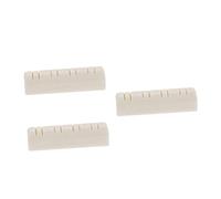 UPKOCH 3Pcs Mandolin Ox Bone String Nuts Durable Replacement Parts for Improved Tone Essential Mandolin Accessories High Grade Material for Musicians
