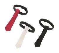 UPKOCH 3pcs Miniature Doll Neckties Scale Tiny Bow Ties for Doll Clothing Accessories Chic Elegant Design Compatible with Many Clothes Dress Up