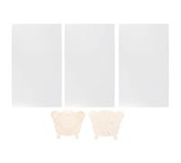 UPKOCH 3pcs Pet Litter Box Enclosure Splash Guards Pvc Frosted Pee Shield with 2 Butterfly Clips Universal Cat Toilet Cover for Home Cat Litter Pan Protection