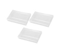 UPKOCH 3pcs Plastic Cassette Tape Cases Box Tape Organiser Cassette Dispenser for Collectors