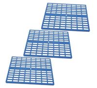 UPKOCH 3pcs Plastic Rabbit Cage Mat Small Animal Floor Pads for Bunnies and Guinea Pigs Wear-Resistant Cushions for Rabbit Cage Easy to Clean PET Mats