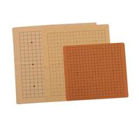 UPKOCH 3Pcs Portable Go Chessboard Lightweight PU Leather Folding Go Board for Adults Indoor Outdoor Travel Chess Supplies