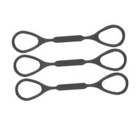 UPKOCH 3pcs Pull Rope for Trumpet Mouthpiece Connecting Tube Black Silicone Trumpet Slide Stopper Replacements for School Bands Practice