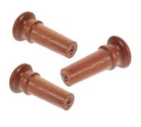 UPKOCH 3pcs Rosewood Violin Tail Screws with Fish Eye, 4/4-4/3 Size Replacement Endpin Pegs for Violin Accessories and Bridge Parts