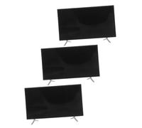 UPKOCH 3pcs Scale Miniature Tv for Dollhouse Decor Metal Plastic Dollhouse Furniture Accessory Realistic Tiny Television for Playhouse Living Scene Compatible with Various