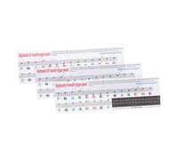 UPKOCH 3Pcs Scale Stickers for Easy Learning Decals for Key for Beginners Enhances Music Skills and Familiarity with Music Theory