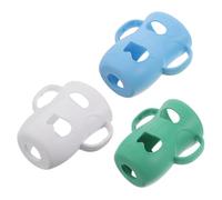 UPKOCH 3PCS Silicone Bottle Covers Large with Handles Non-Slip Protective Sleeve for Glass Bottles Soft Skin-Friendly Trainer Cup Grip