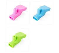 UPKOCH 3pcs Silicone Faucet Extender for Kids Toddlers, Universal Tap Extension Soft Non-Toxic Material, Bathroom Sink Water Guide in Green Blue and Pink Colors