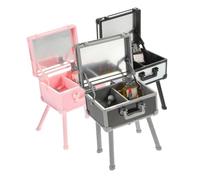 UPKOCH 3pcs Simulation Mini Makeup Box Doll House Decoration Miniature Dresser and Micro Scene Prop for Mini Cosmetics and Doll House Supply