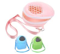 UPKOCH 3pcs Small Portable Hamster Carrier Bag with Breathable Ventilation Multipurpose Storage Pockets Secure Closure and View Panel for Squirrel Chinchilla Bird Rabbit Reptile Outdoor