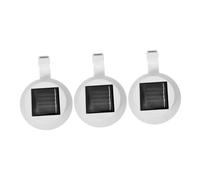 UPKOCH 3Pcs Solar LED Gutter Lights for Outdoor Fence Garden Pathway Hour Battery Weather-Resistant Solar Fence Lamps for Patio Corridor Lighting