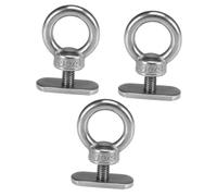 UPKOCH 3pcs Stainless Steel Load Hook for Kayak Tie Down Eyelet Compatible with Track Systems Easy to Move and Install Durable Kayak Accessories Silver