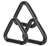 UPKOCH 3Pcs Triangle Carabiner Clips Lightweight Aluminum Alloy Buckles for Climbing Hiking Outdoor Activities Durable Innovative Design for Key Chains and Gear Storage