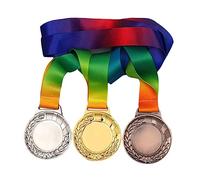 UPKOCH 3pcs Winner Medals Durable Gold Silver Bronze Award for Sports Competitions Party Games and Talent Shows