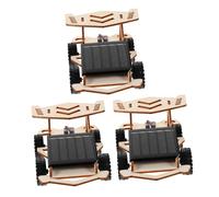 UPKOCH 3Set Solar Powered Model Car Kit for DIY Stem for Boys and Beginner-friendly Renewable Energy Science Experiment Educational Solar Car Building Project