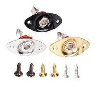 UPKOCH 3sets Guitar Output Jacks Oval Jack Sockets for Bass Electric Guitar Parts Accessories