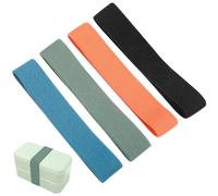 UPKOCH 4 Pack Elastic Lunch Box Straps 6 Inch Nylon Bento Box Bands for Securing Food Containers Outdoor School Use