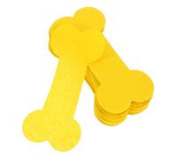 UPKOCH 4 Packs Dog Memorial Paper Bone Shaped Yellow Pet Tribute Paper for Outdoor Ceremonial Ancestral Worship Burnable Pet Funeral Essentials