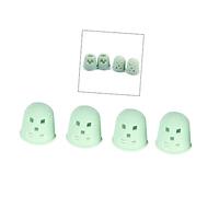 UPKOCH 4 Pcs Large Cyan Silicone Guitar Fingertip Protectors Guitar Finger Caps for Ukulele Electric and Mandolin Comfortable to Hold and Comfortable Fit