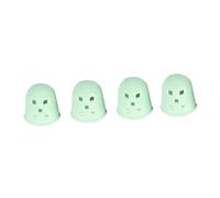 UPKOCH 4 Pcs Silicone Guitar Fingertip Protectors Finger Guards m Size Cyan Finger Caps for Ukulele Electric Guitar Mandolin Playing