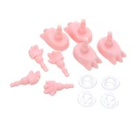 UPKOCH 4 Sets Tiny Doll Hands and Feet Set of Plastic Replacement Parts for Miniature Doll Making Easy to Replace Joints for DIY Crafts and Unique Displays
