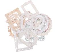 UPKOCH 40 Sheets Vintage Printing Paper Scrapbooking Photo Frames Paper 10 Sheets Per Pack for Boxes and Letters for Family