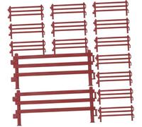 UPKOCH 40Pcs Miniature Garden Fences Flexible DIY Micro Landscape Fence Model for Farm World and Mini House Decorations Smooth Surface Plastic Gardening Edging for Craft Projects and