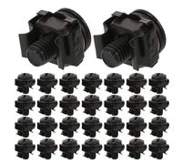 UPKOCH 40pcs Rack Mount Cage Nut Screw Kit M6 X 14mm with Washers for Studio and Multimedia Equipment Black Carbon Steel Universal Compatibility Anti Vibration