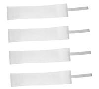 UPKOCH 4Pcs Adjustable White Soccer Captain Armbands Wear-resistant Football Rugby Team Sports Bands for Basketball Hockey Baseball