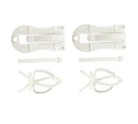 UPKOCH 4pcs Birdcage Vegetable Clip Holders for Parrots White Fixed Clamps for Fruits Treats Lightweight Practical Bird Food Holders for Small Birds