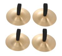 UPKOCH 4pcs Boy Girl's Percussion Cymbals Two Gold for Music Class Early Learning Musical Instruments