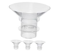 UPKOCH 4pcs Breast Pump Silicone Flange Inserts Wearable Breast Pump Accessories Compatible