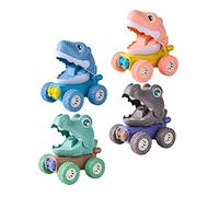 UPKOCH 4Pcs Cartoon Dinosaur Inertia Car for No Battery Required Lightweight Hand for Home Play for Boys