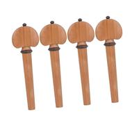 UPKOCH 4pcs Cello Parts Wooden Tuning Pegs Easy to Install and Remove for Violin