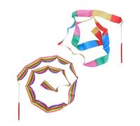 UPKOCH 4Pcs Colorful Dancing Gymnastics Ribbons Rhythmic Streamers for Circus Skills Vibrant Ribbons Styles