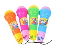 UPKOCH 4pcs Echo Microphone Toy Boys and Girls Karaoke Microphone Boys and Girls Echo Mic Props Educational Toys for Pretend Play