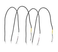 UPKOCH 4pcs Electric Guitar Pickup Wiring Harness Shielded 4-core Wire 45cm Instrument Cable Repair Kit for Guitar Pedal Patch Cables