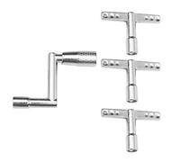 UPKOCH 4pcs Essential Drum Tuning Kit Drum Keys Wrench Unloading Keyring Continuous Motion for Easy Tuning