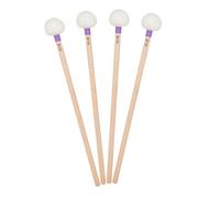 UPKOCH 4pcs Felt Head Timpani Mallets with Wood Handle Stylish Drumsticks for Sound Comfortable Grip for Drum Kits and Percussion Instruments