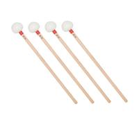 UPKOCH 4pcs Felt Timpani Drum Mallets with Wooden Handles Soft White Felt Head Percussion Beaters for Beginners and Professionals Stable Striking and Comfortable Grip for Xylophone and