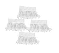 UPKOCH 4pcs French Style False Wrist for Women Detachable Elegant Chiffon Floral Lace Sleeves Soft Comfortable Cuff Accessories for Formal and Casual Outfits