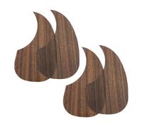 UPKOCH 4pcs Guitar Pickguard Solid Wood Grain Guard Plate Scratchproof for Acoustic Classical Guitars Folk Music Instrument