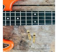 UPKOCH 4pcs Headless Bass Guitar Metal Bridges Fixed String Saddle Bridge Kit Replacement Parts For Electric Bass Accessories For Repair And Upgrades