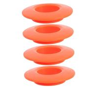 UPKOCH 4pcs Kayak Paddle Drip Rings Replacement Small Kayak Rings Canoe Accessory Orange Splash Guards for Canoe Rafting Paddles Shaft Protection