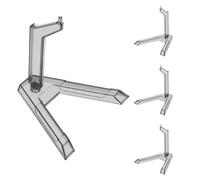 UPKOCH 4Pcs Model Display Stand Heavy Duty for Action Figures and Dolls, Suitable for Sd Q Version, Hg 1/144 Models with Black Base for Display and Collecting